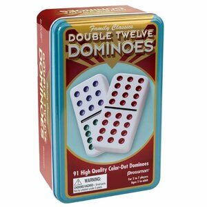 Family Classics Double Twelve Dominoes by Pressman